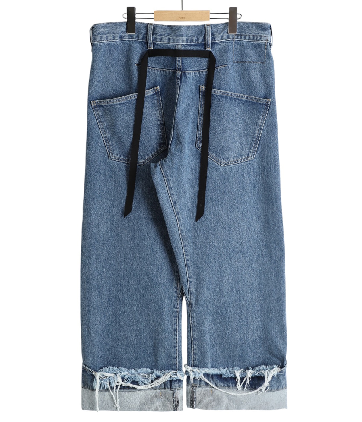 マリナイー　デニムパンツ　サイズs DEAN BLUE / Oversized denim trousers | MARINA YEE(マリナ