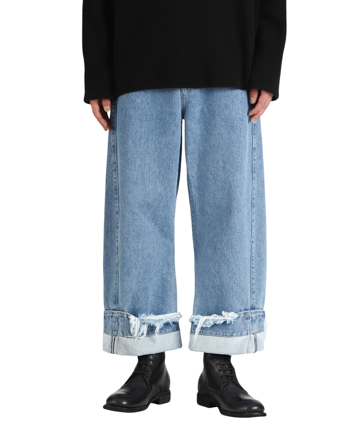 DEAN BLUE / Oversized denim trousers | MARINA YEE(マリナ・イー