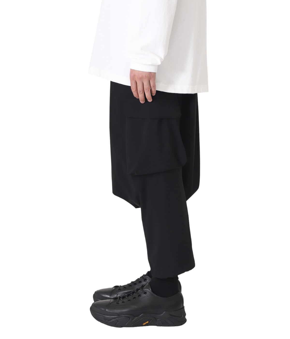 ガンリュウ　サルエルパンツ 生成り 楽天市場】[SALE]FUMITO GANRYU : Mixture sarrouel tech pants