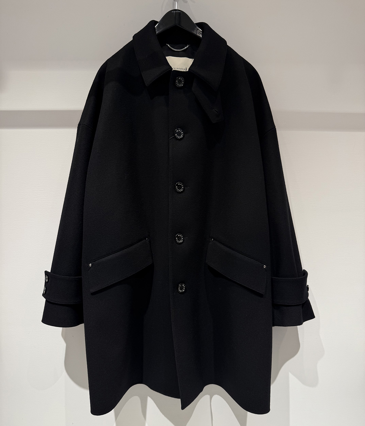 24AW マッキントッシュ HUMBIE GTS SL コート ブラック セール】MACKINTOSH(マッキントッシュ) 別注 HUMBIE/ハンビー