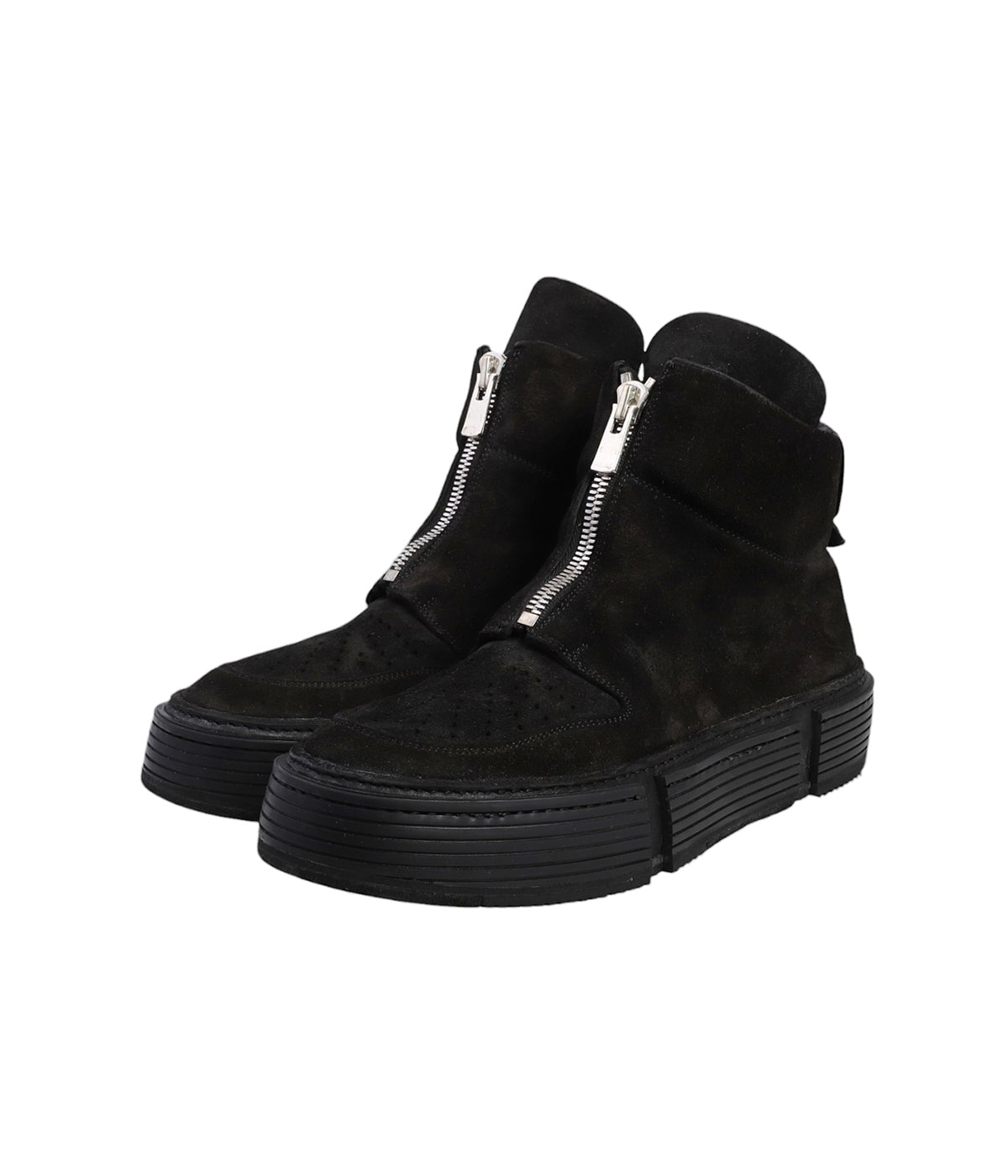 ◆GUIDI 23AW◆フロントジップ レザー アンクルブーツ / Black◆ グイディ GUIDI GUIDI フロントジップブーツ GR05FRV ホース