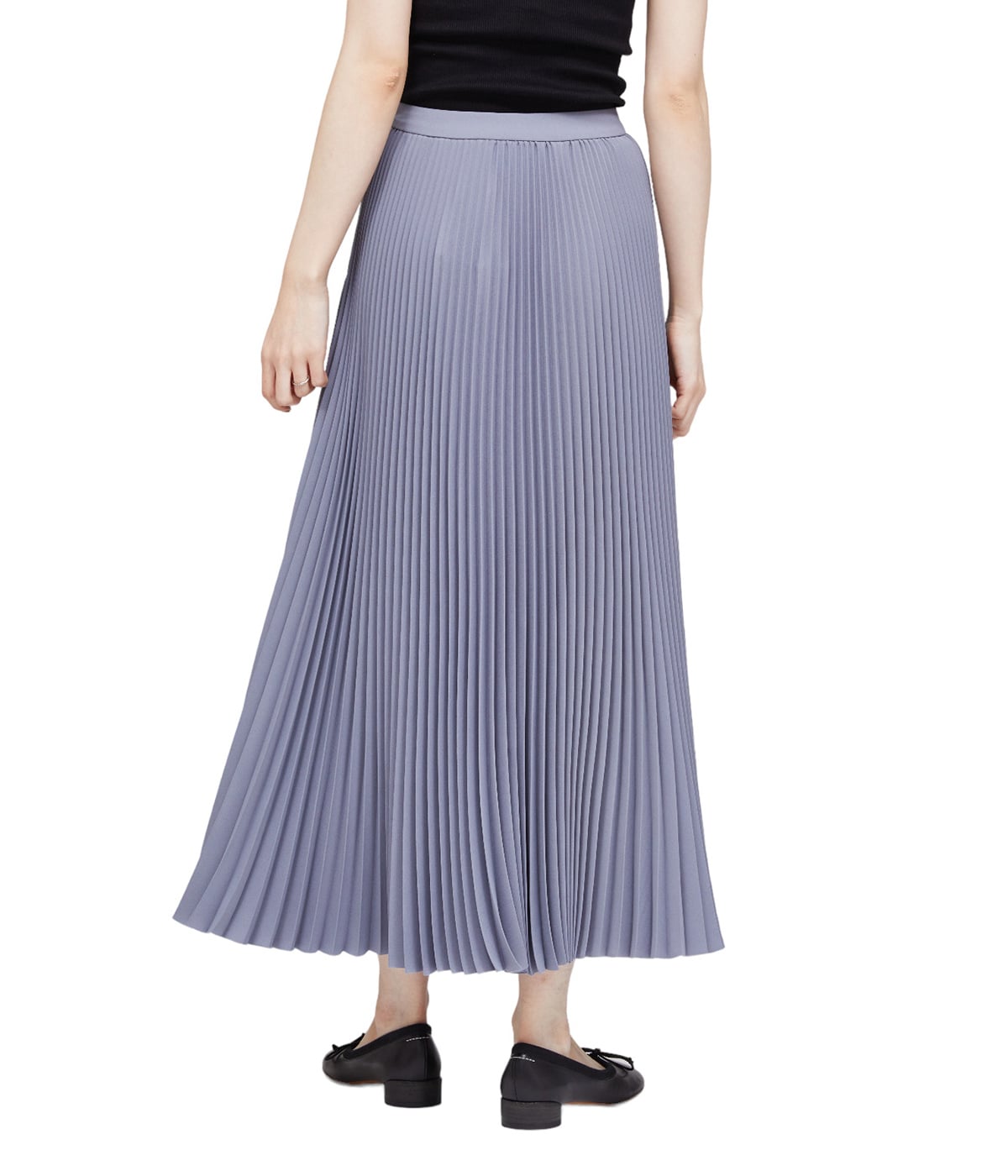 【最終値下げ】グラフペーパー プリーツ ロングスカート サイズ0 グレー レディース】Satin Pleats Skirt | Graphpaper(グラフペーパー