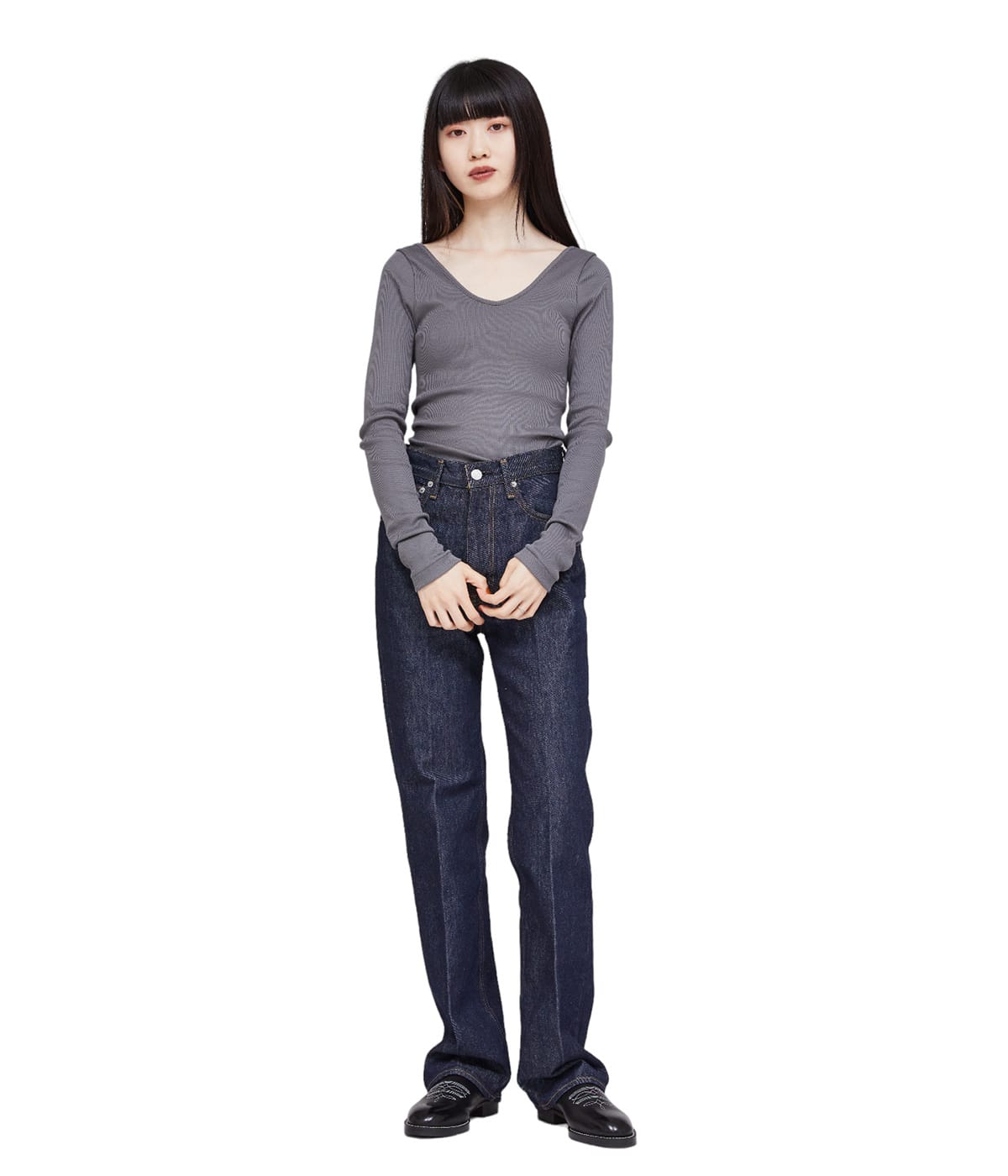 未使用品 グラフペーパー American Sea  Cotton V Neck Innerwear アメリカンシーアイランド コットン Vネック インナーウェア 0 American Sea Island Cotton V Neck Innerwear – Graphpaper