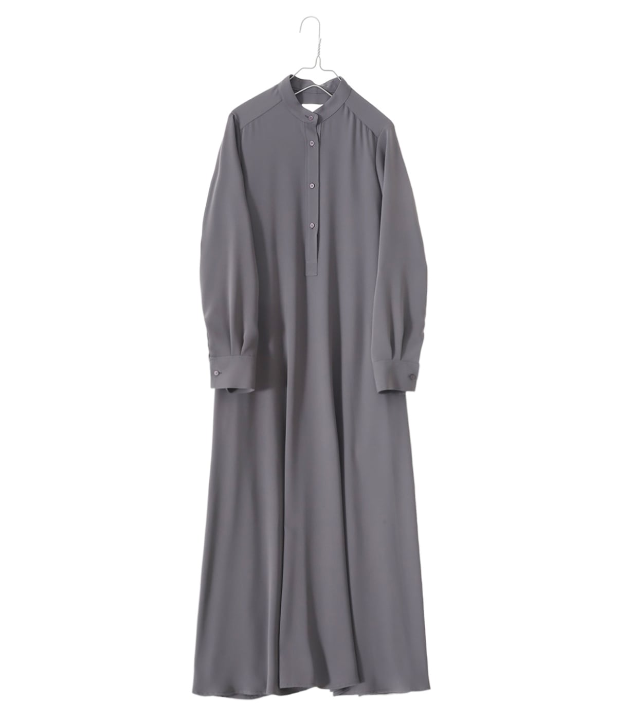 Graphpaper Satin Band Collar Dress ワンピース Graphpaper SATIN BAND COLLAR DRESS（WOMEN） – NCNR WEB STORE