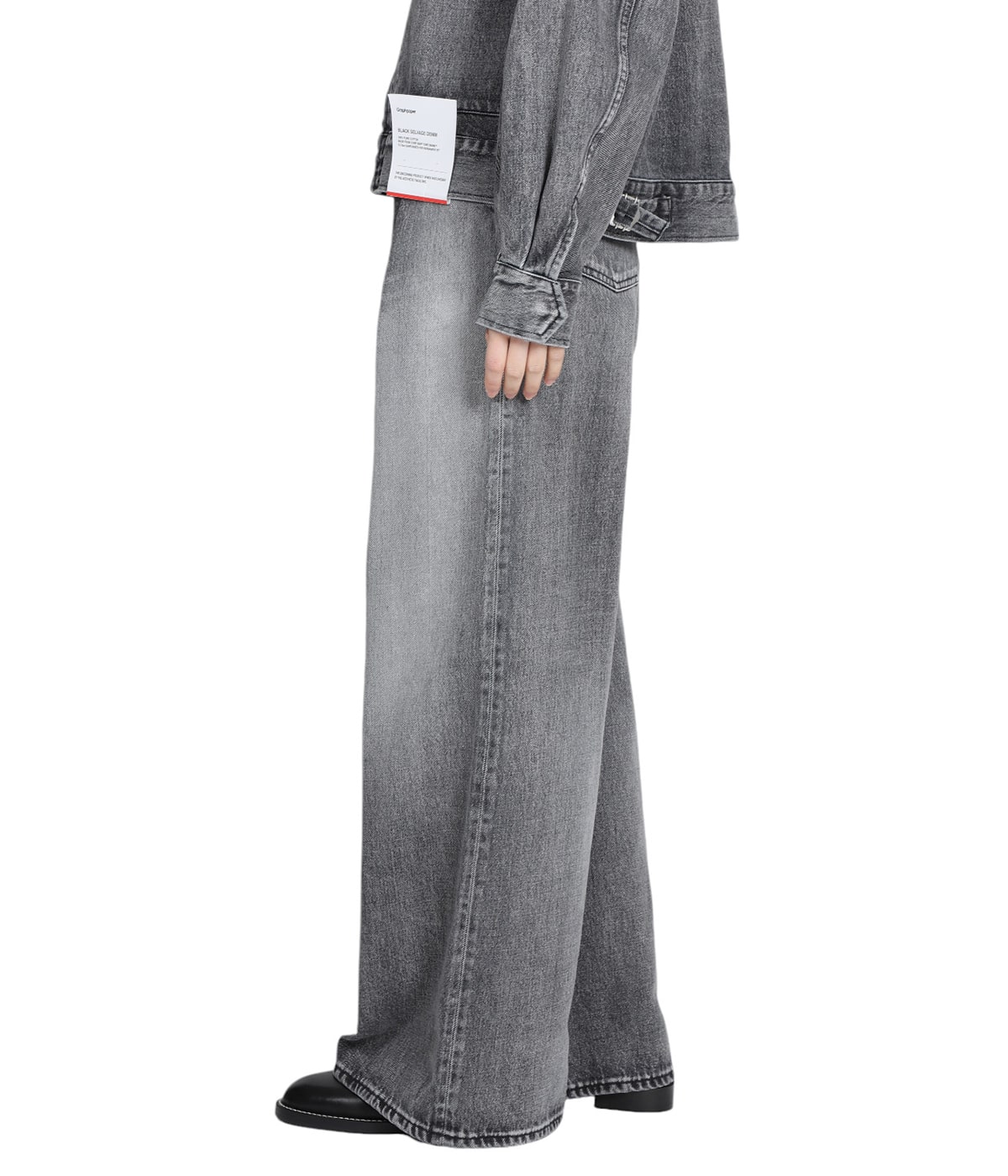 パンツ Atelier Notify 2 Tuck Denim Slacks レディース】Selvage Denim Two Tuck Wide Pants | Graphpaper