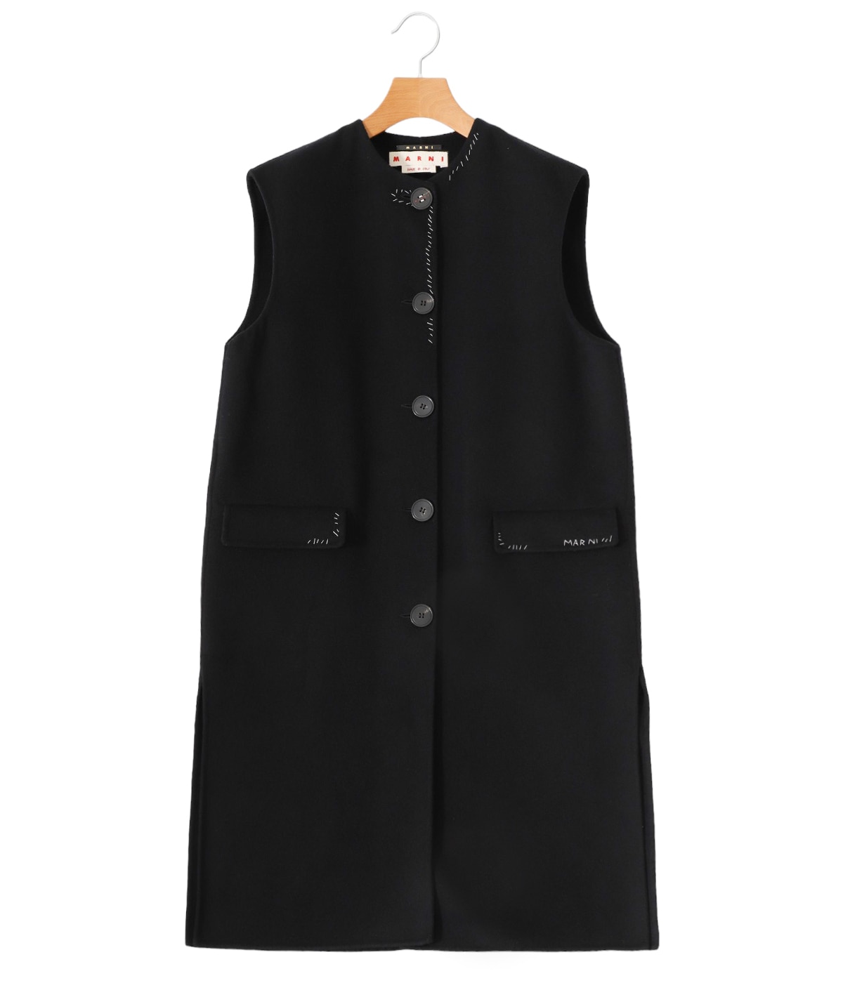 美品　21AW マルニ　MARNI ジレ　アウター　リバーシブル 美品 21AW マルニ MARNI ジレ アウター リバーシブル