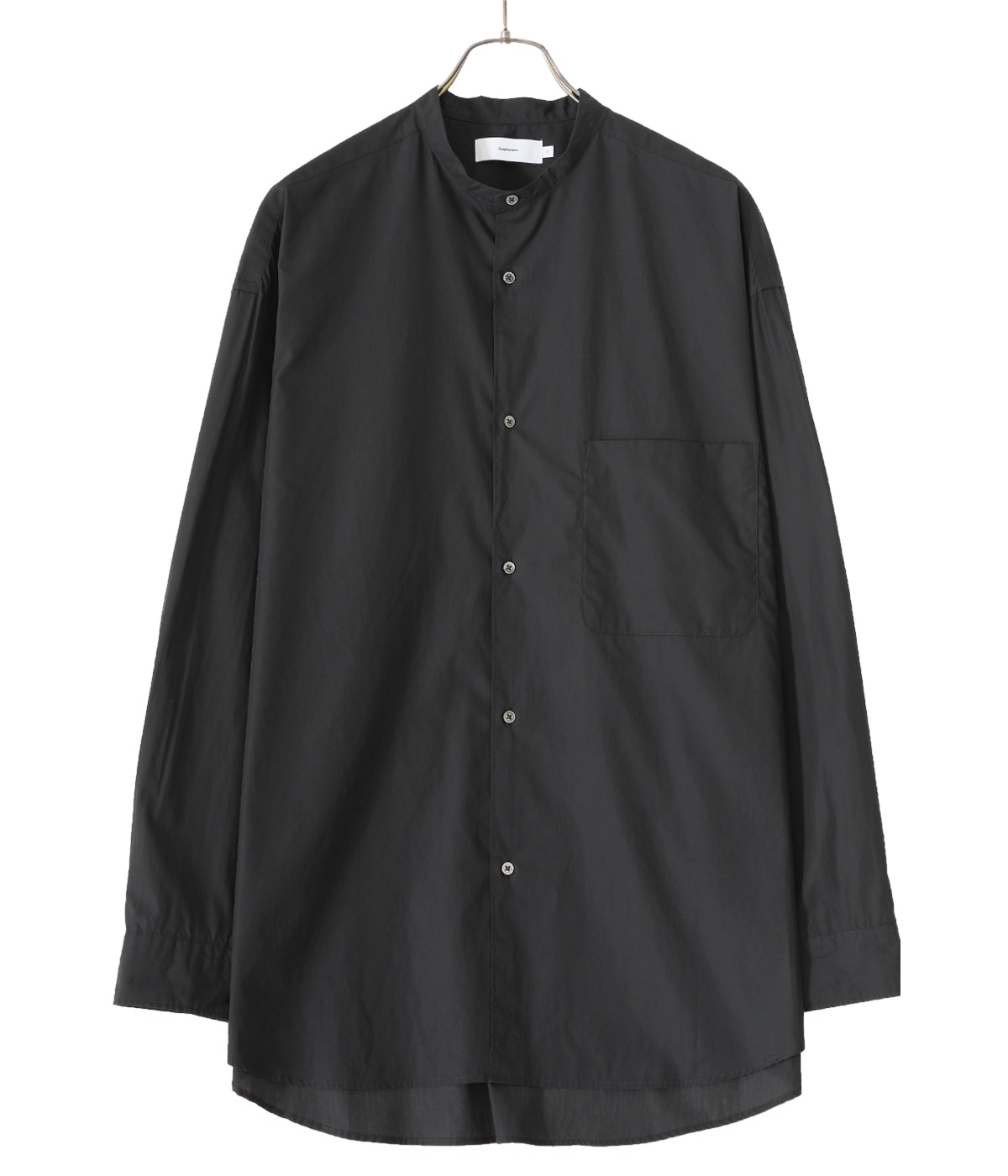 Graphpaper 黒 長袖シャツ ブロード F Graphpaper Broad L/S Oversized Regular Collar Shirt