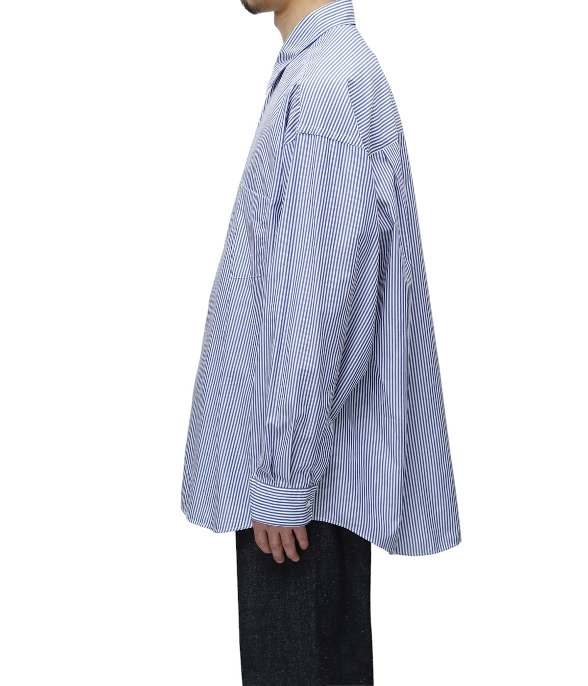 Graphpaper グリーンストライプ L/S シャツ Graphpaper (グラフペーパー) SOKTAS High Count Broad L/S