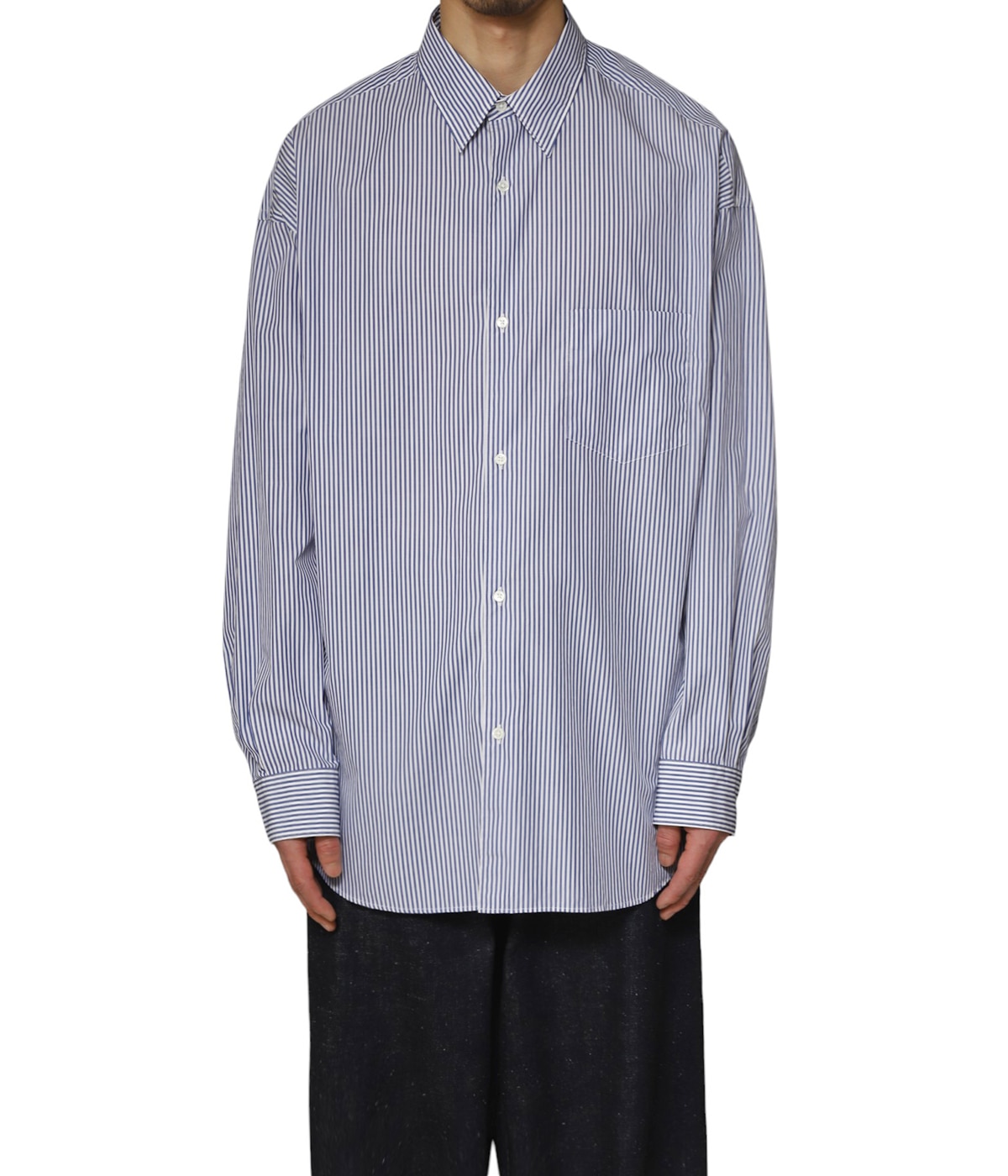 Broad L/S Oversized Regular Collar Shirt | Graphpaper(グラフ