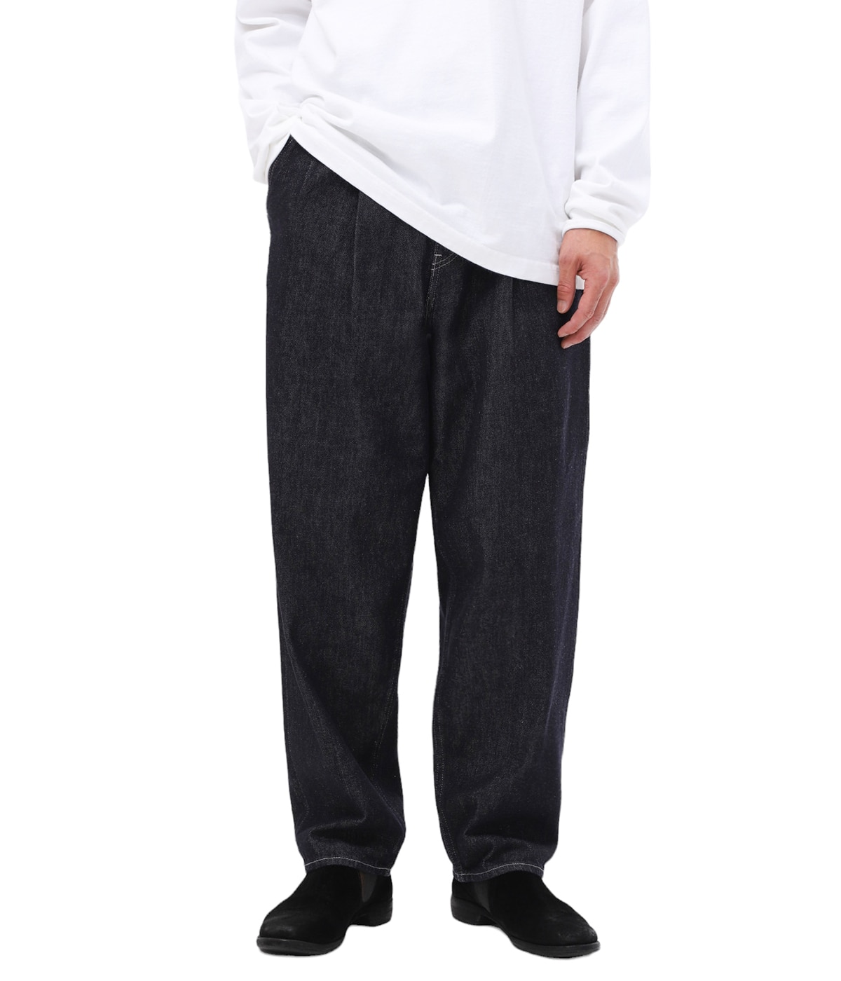 Colorfast Denim Two Tuck Tapered Pants | Graphpaper(グラフ