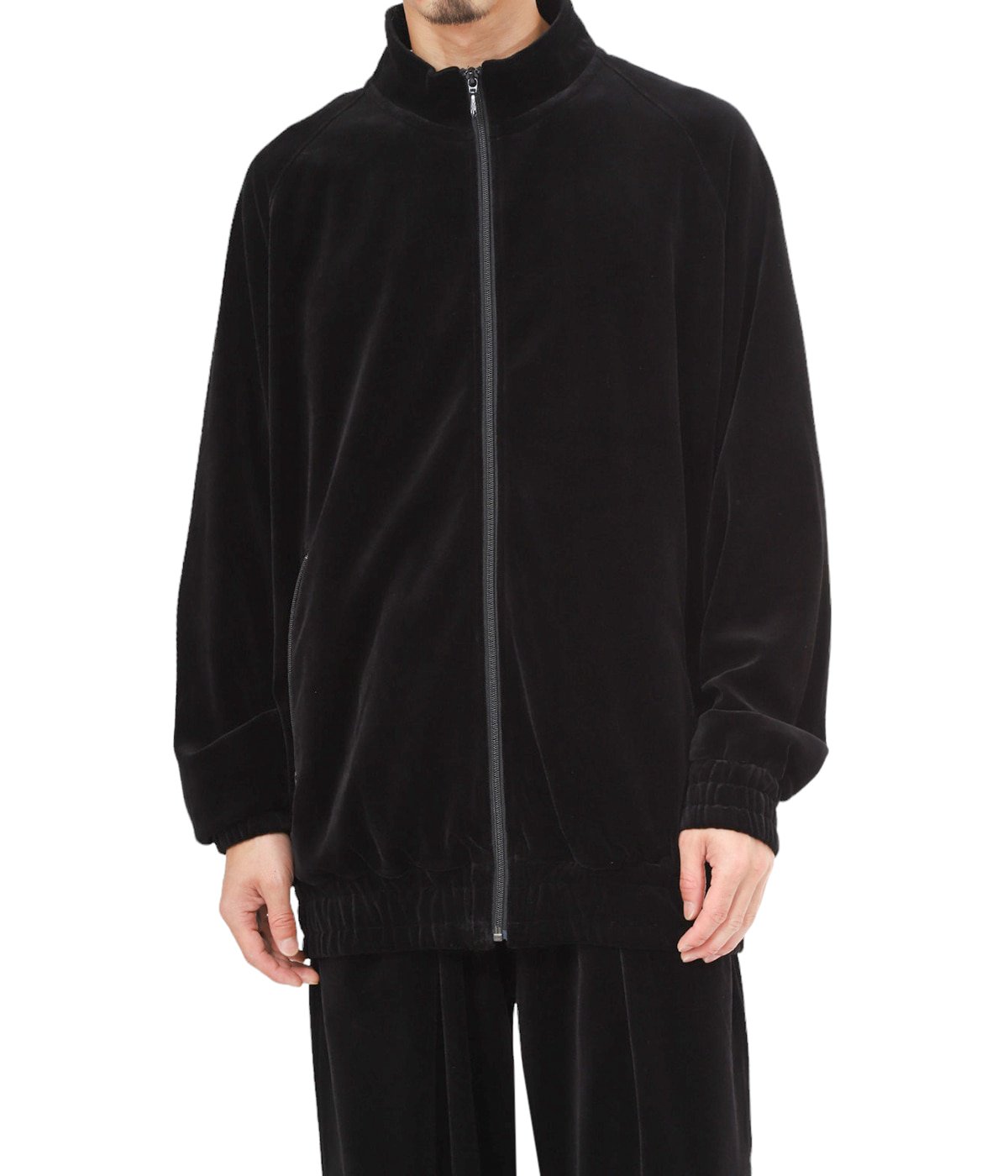 ジャケット・アウター Graphpaper Compact Velour Track Jacket Graphpaper - Compact Velour Track Jacket / L.GRAY | Stripe