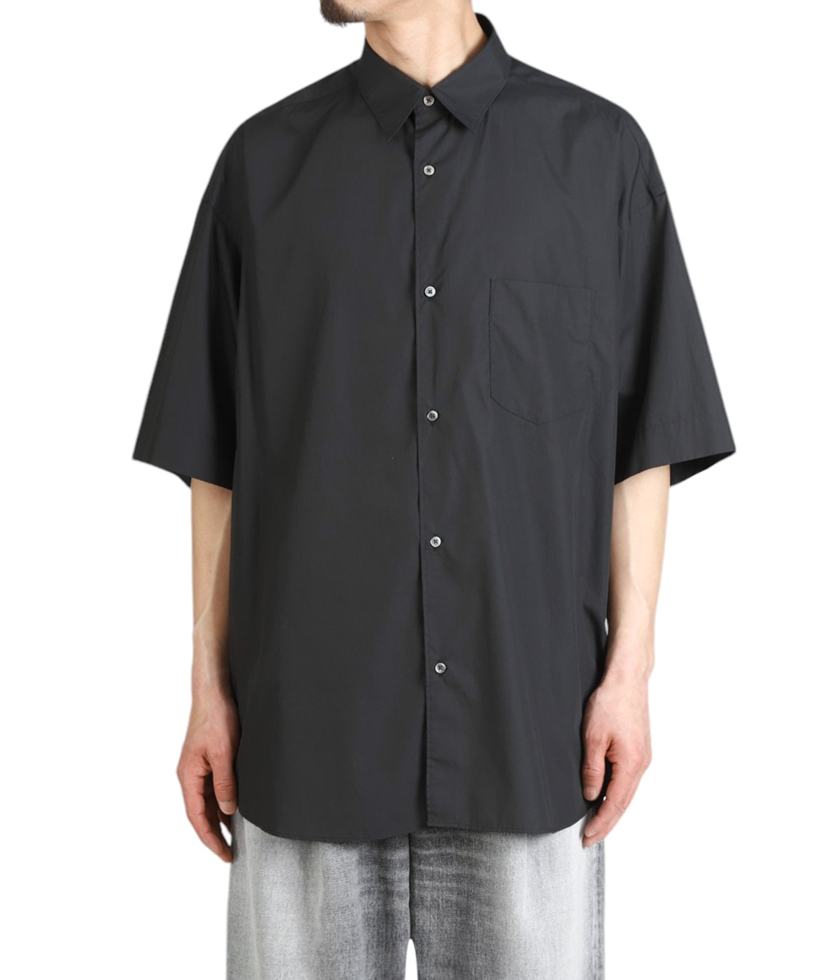トップス Broad S/S Oversized Regular Collar Shirt BASIC] Broad S/S Oversized Regular Collar Shirt – Graphpaper