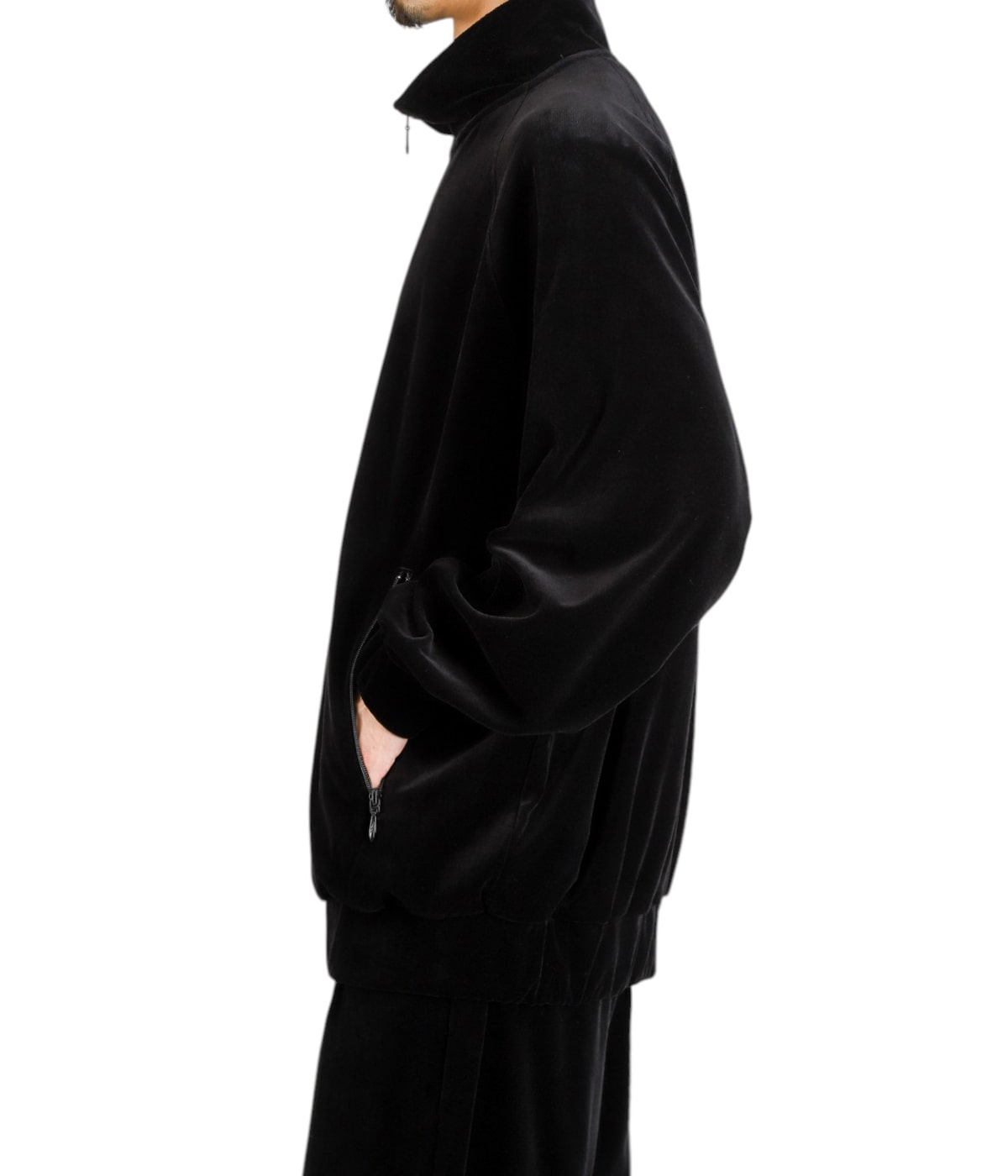 ジャケット・アウター Graphpaper Compact Velour Track Jacket Compact Velour Track Jacket / BLACK | Graphpaper (MEN