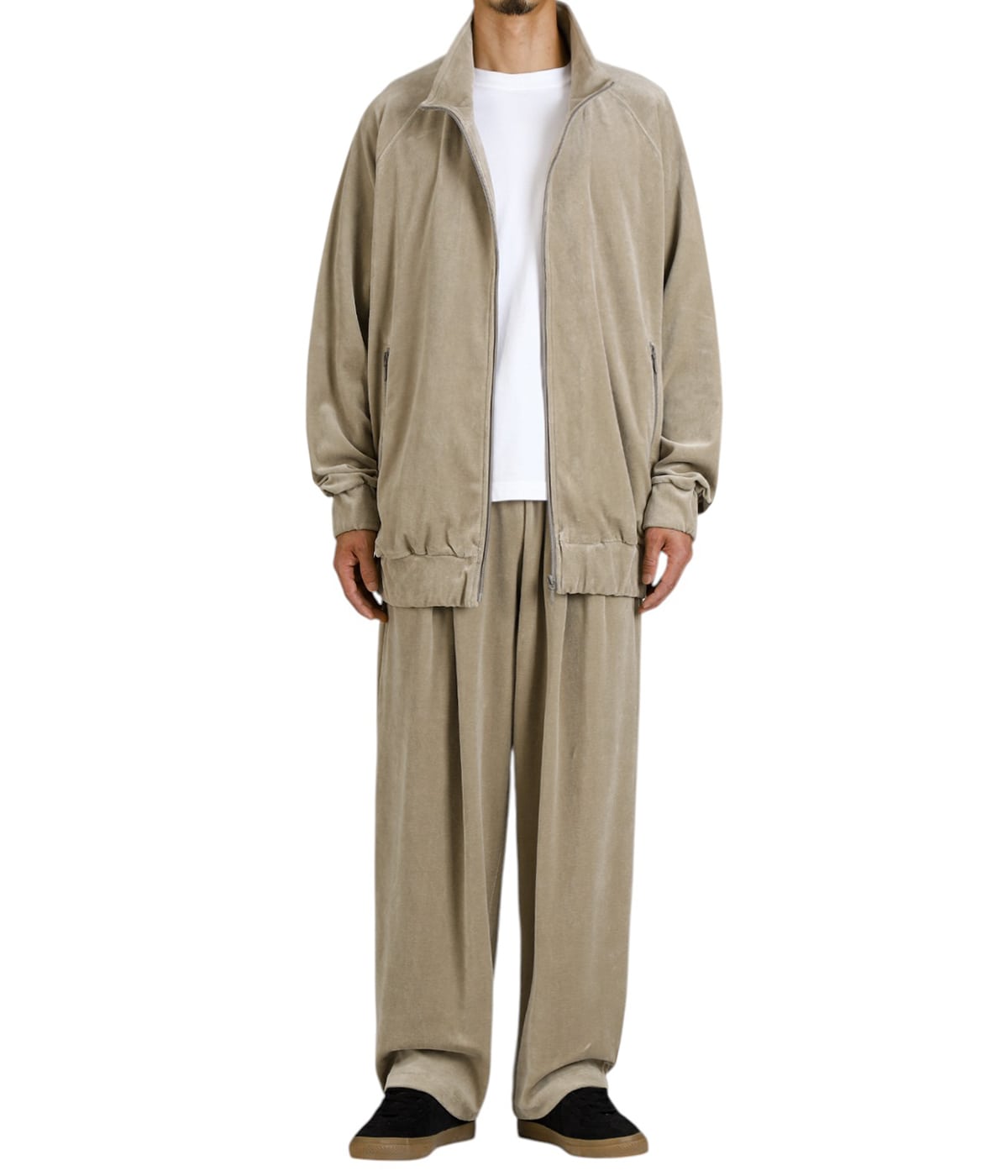 Compact Velour Track Jacket -GREGE- | Graphpaper(グラフペーパー