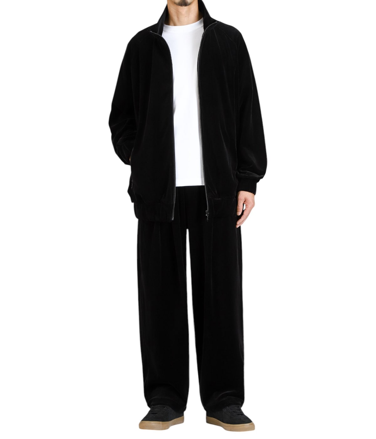 Compact Velour Easy Pants -BLACK- | Graphpaper(グラフペーパー