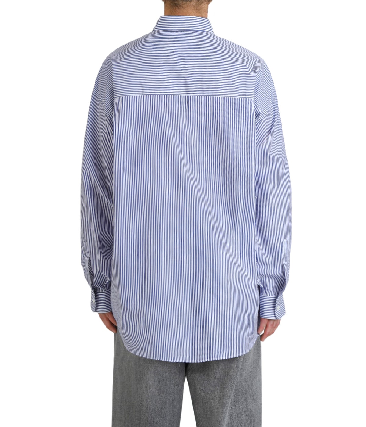 Broad Stripe L/S Oversized Regular Collar Shirt | Graphpaper