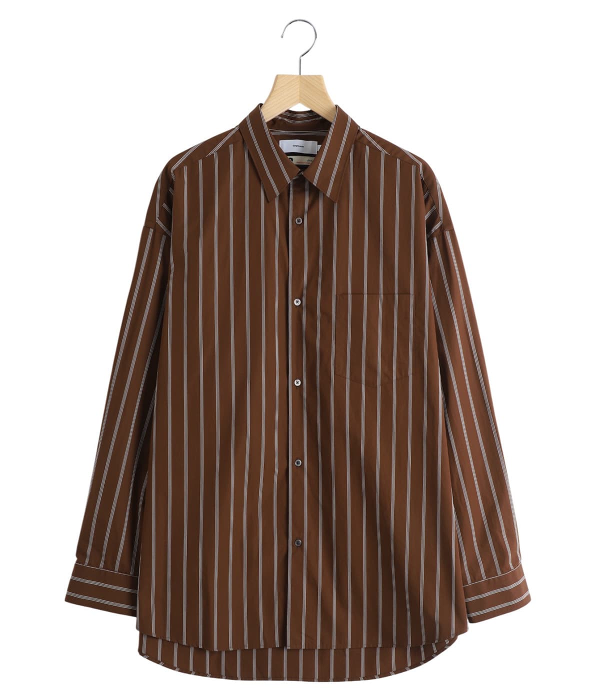 SIDOGRAS Stripe L/S Oversized Regular Collar Shirt | Graphpaper