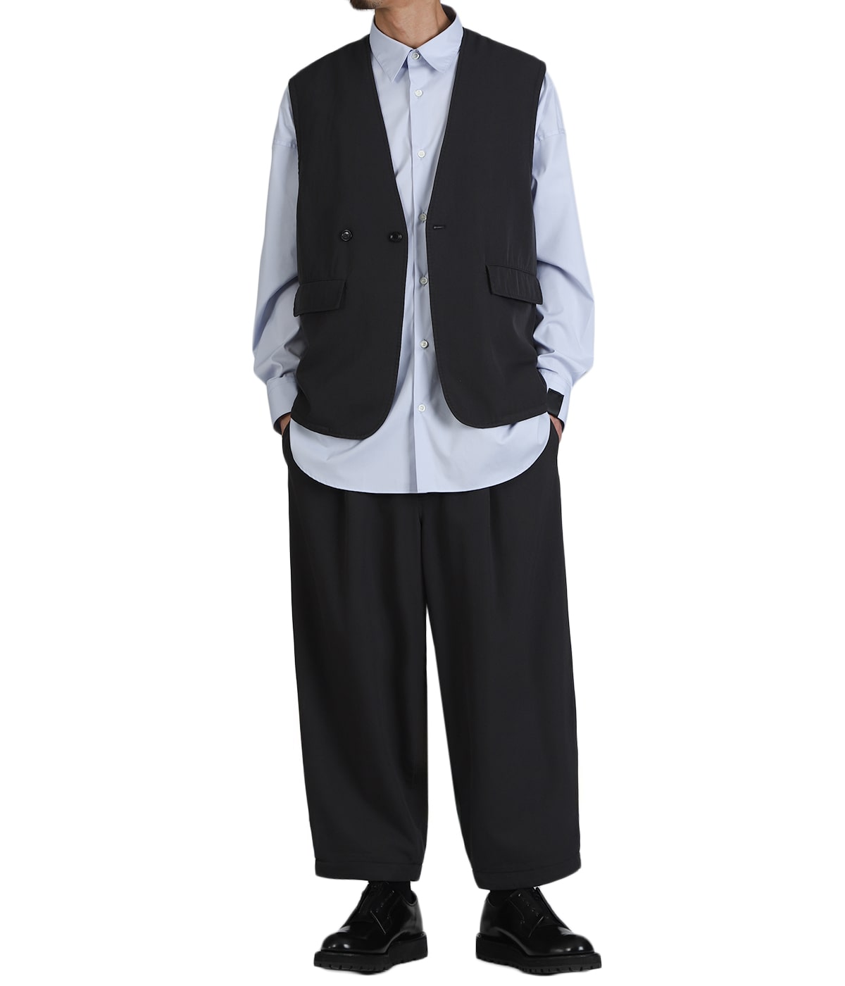 Fulled Wool Twill Wide Easy Pants | Graphpaper(グラフペーパー