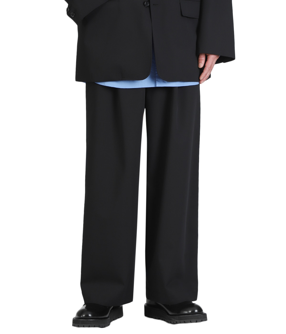 Techno Wool Twill Wide Tapered Trousers | Graphpaper(グラフ