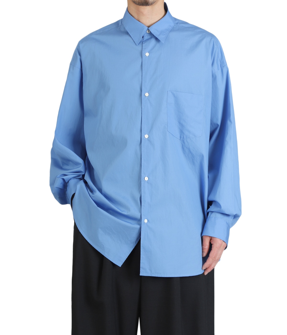 Broad L/S Oversized Regular Collar Shirt | Graphpaper(グラフ