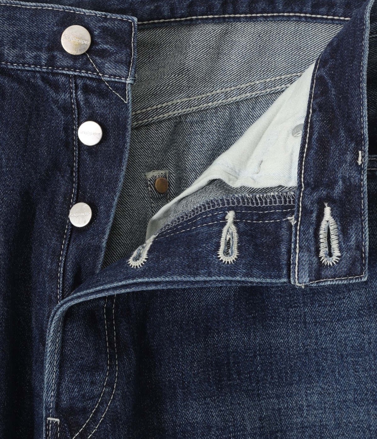 Selvage Denim Five Pocket Wide Straight Pants | Graphpaper