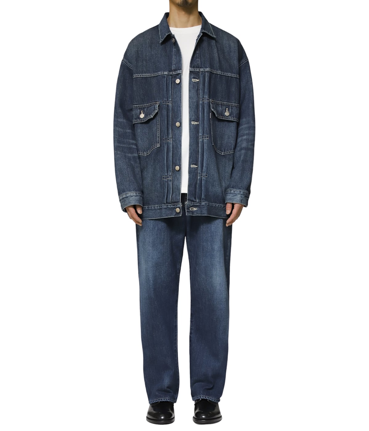 ブルドッグ  グラフペーパー 20SS Selvage Denim Five Pocket Wide Straight Pants | Graphpaper