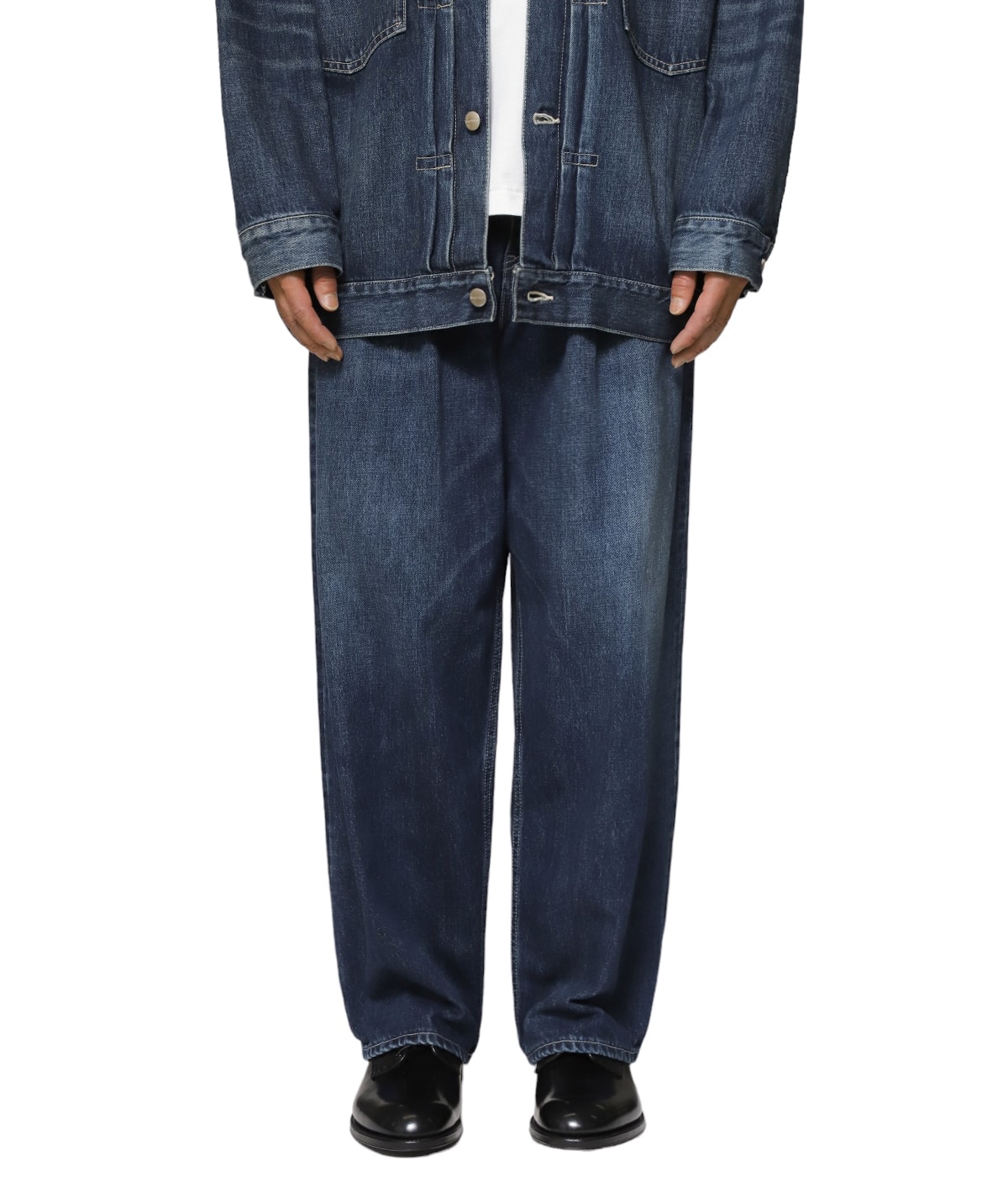 Graphpaper Salvage Denim Two Tuck パンツ S Graphpaper (グラフペーパー) Selvage Denim Two Tuck Wide
