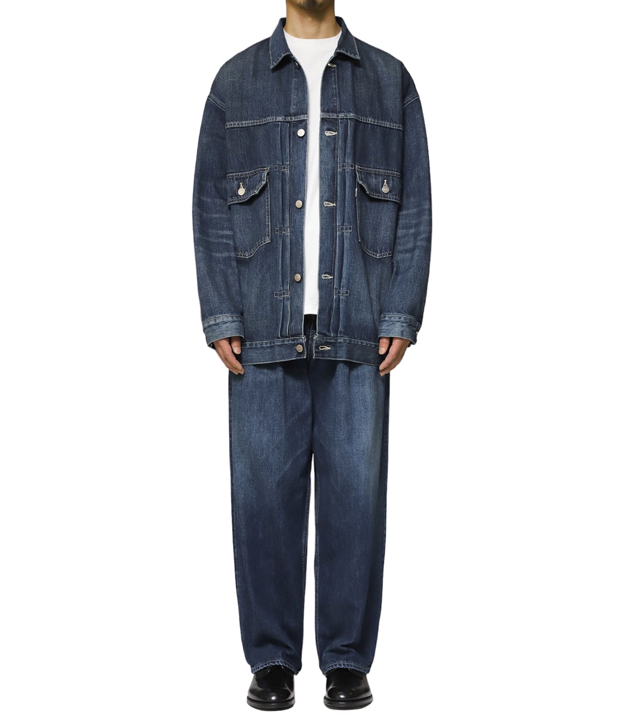 パンツ Two Tone Raw Denim Pants LE CIEL BLEU（ルシェルブルー）の「ツートーンローデニムパンツ