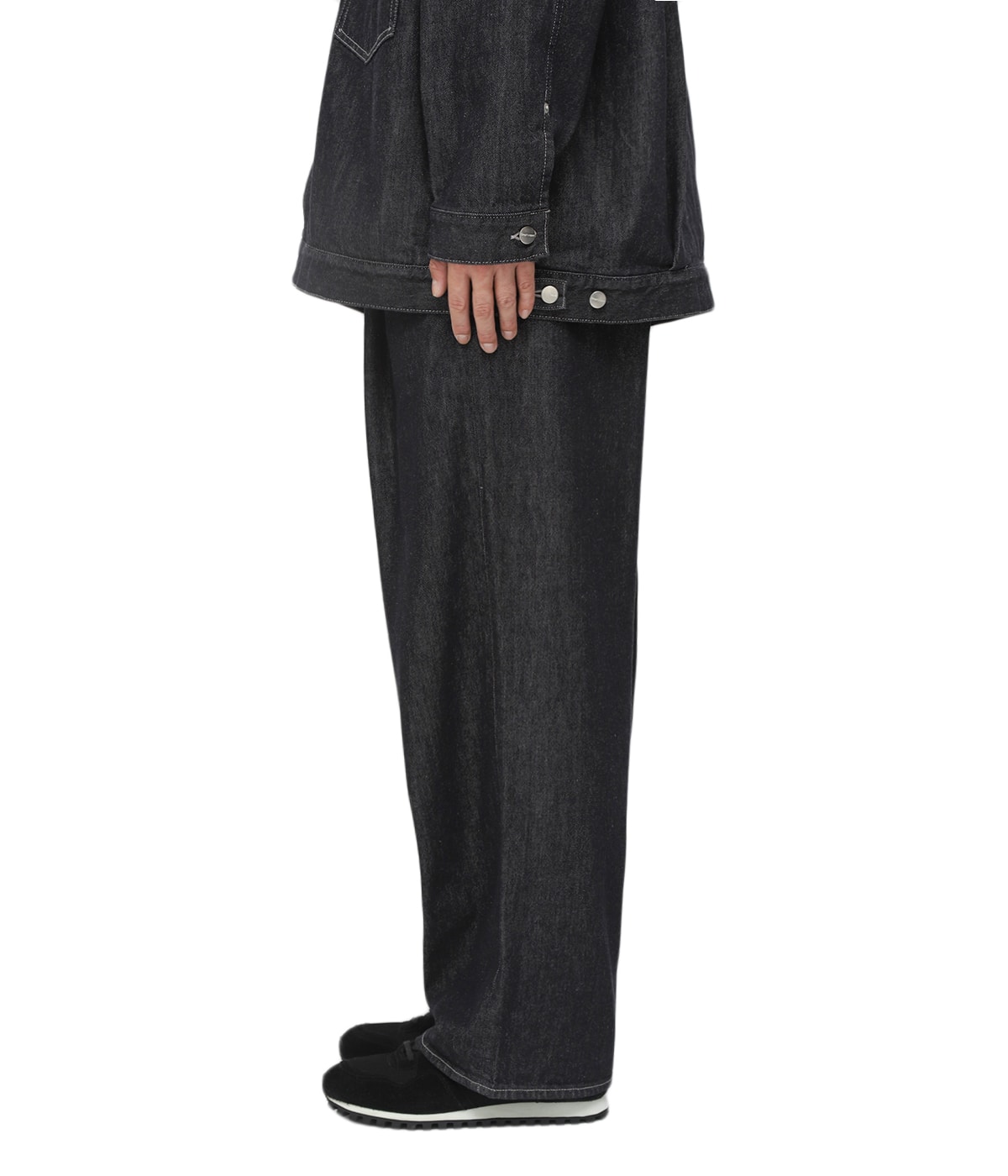 グラフペーパー Colorfast Denim Two Tuck Pants Graphpaper (グラフペーパー) Colorfast Denim Two Tuck Tapered