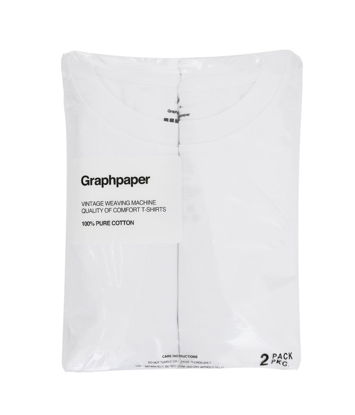 Graphpaperグラフペーパー　クルーネックパックTシャツ　白と黒　サイズ3 Graphpaper（グラフペーパー）】今、一番売れている別注パック