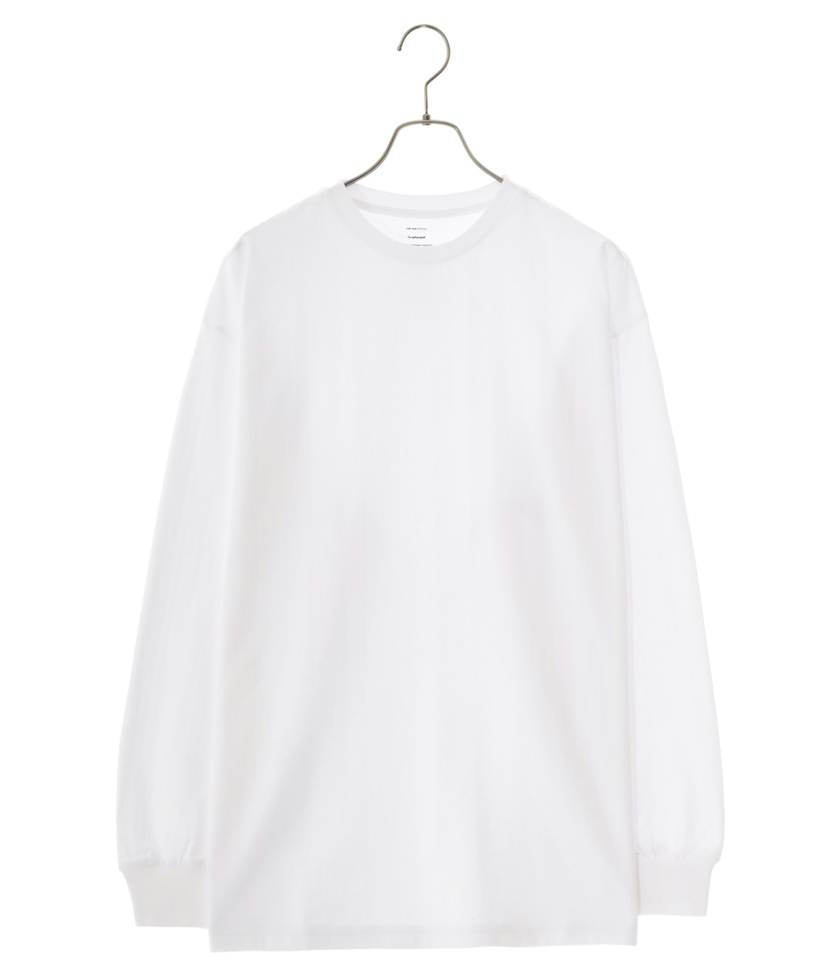 グラフペーパー graphpaper L/S Oversized Teeホワイト Graphpaper - グラフペーパー Heavy Weight L/S Oversized Tee