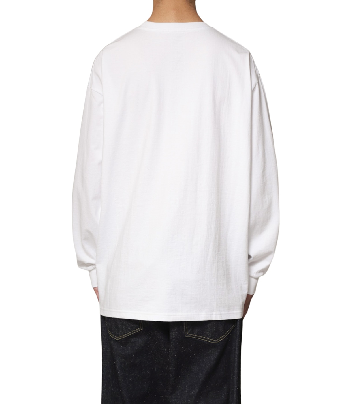 グラフペーパー graphpaper L/S Oversized Teeホワイト Graphpaper - グラフペーパー Heavy Weight L/S Oversized Tee