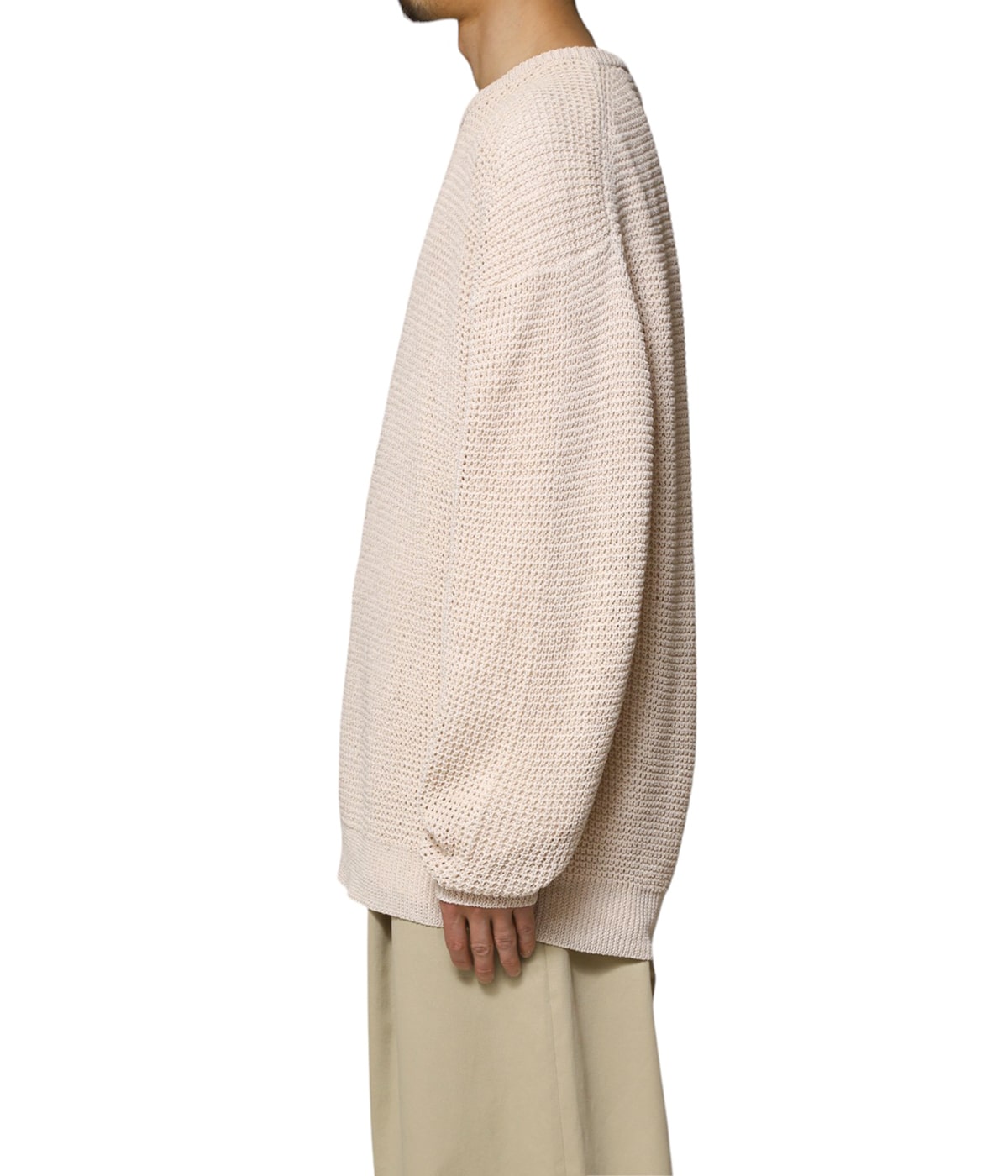 最終値下げ　グラフペーパー　リネン　ソロテックスニット Linen SOLOTEX Knit Crew Neck | Graphpaper(グラフペーパー