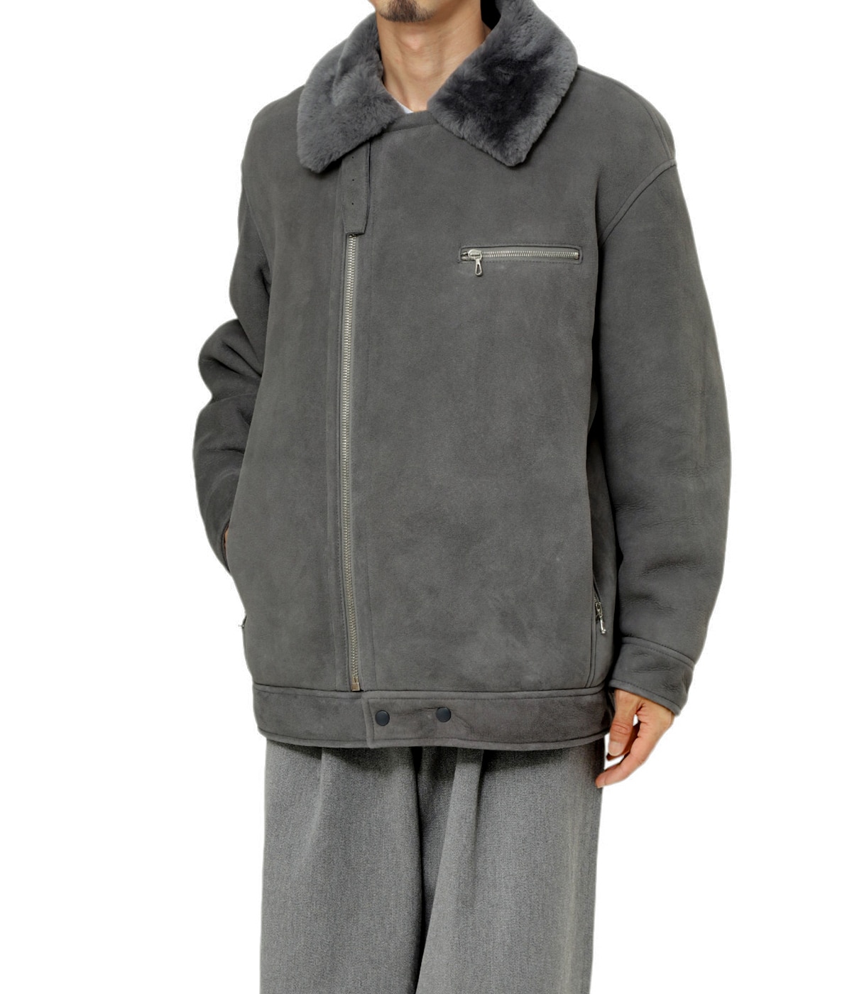 Sheep Mouton Aviator Jacket | Graphpaper(グラフペーパー