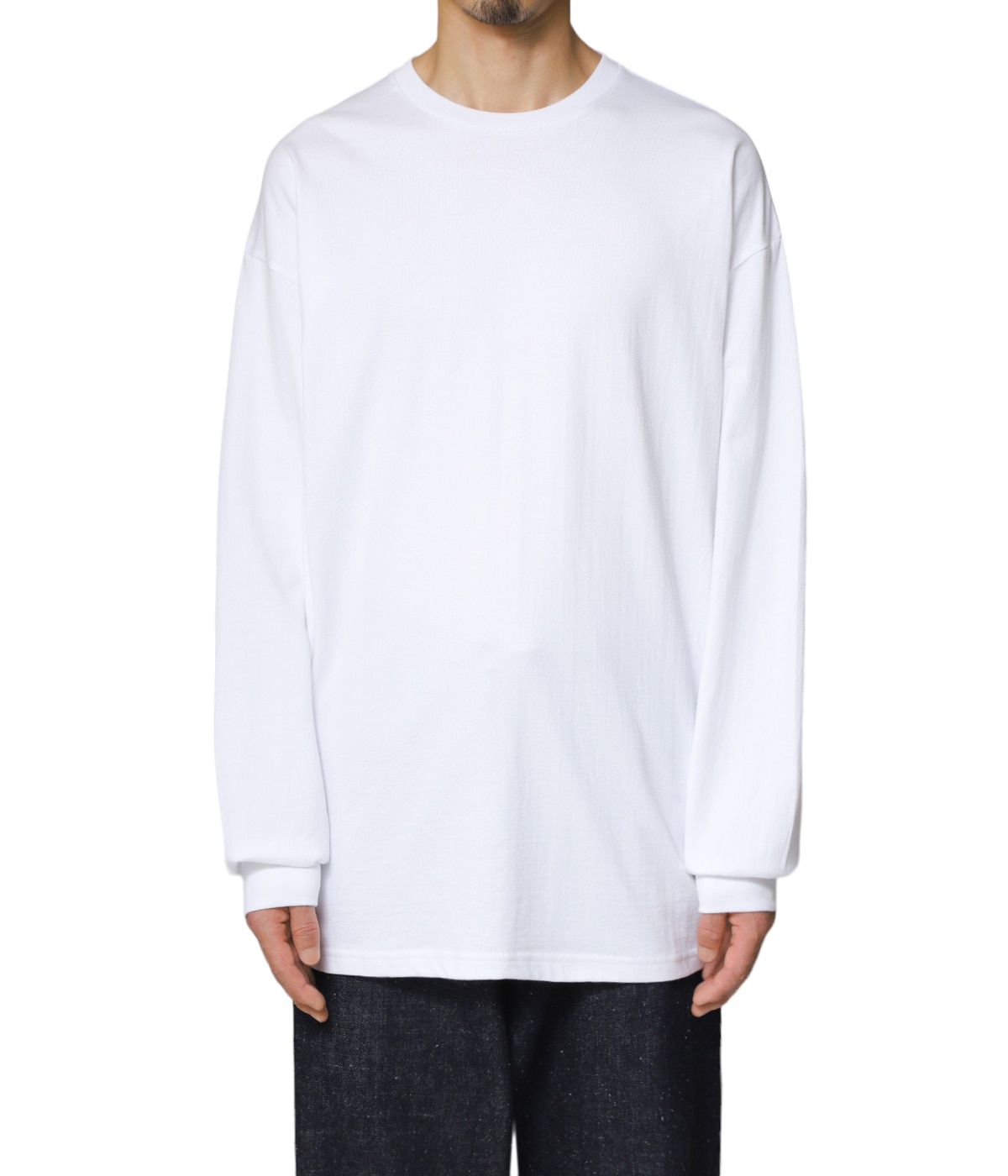 トップス graphpaper oversized longTee Graphpaper (グラフペーパー) L/S Oversized Tee / ロング