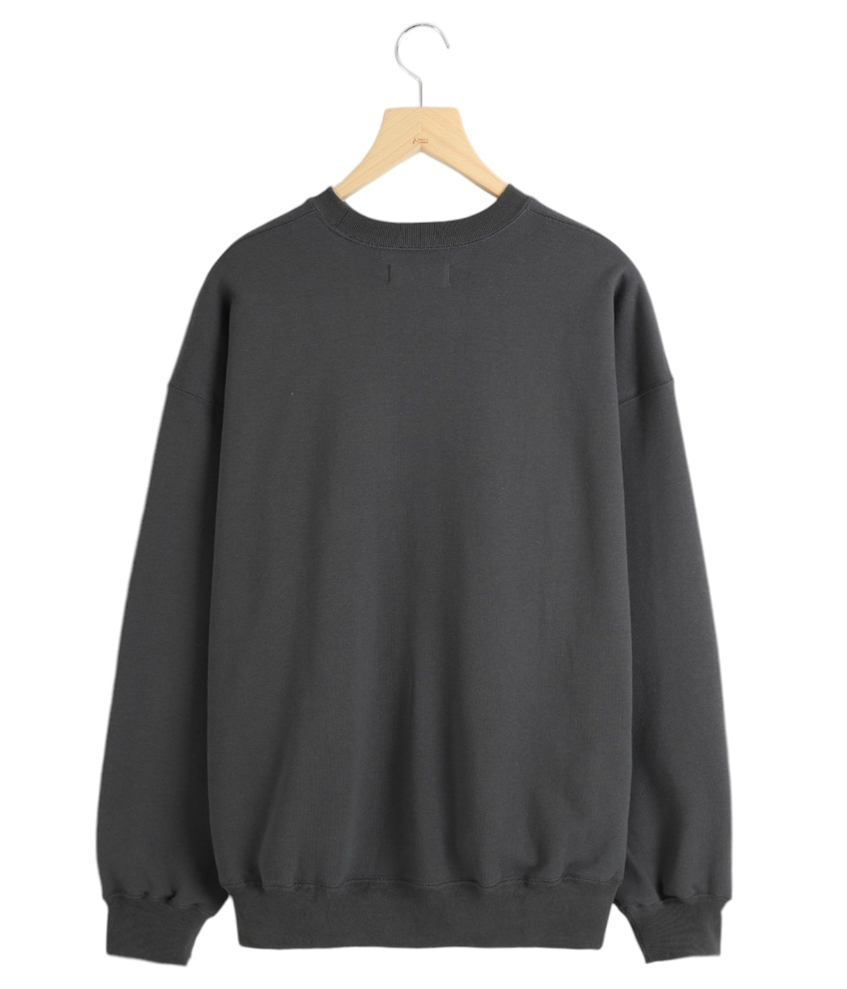 Enitire Studio ダークグレー S クロップドスウェット Theater code トレーナー スウェット Damaged Cropped Logo