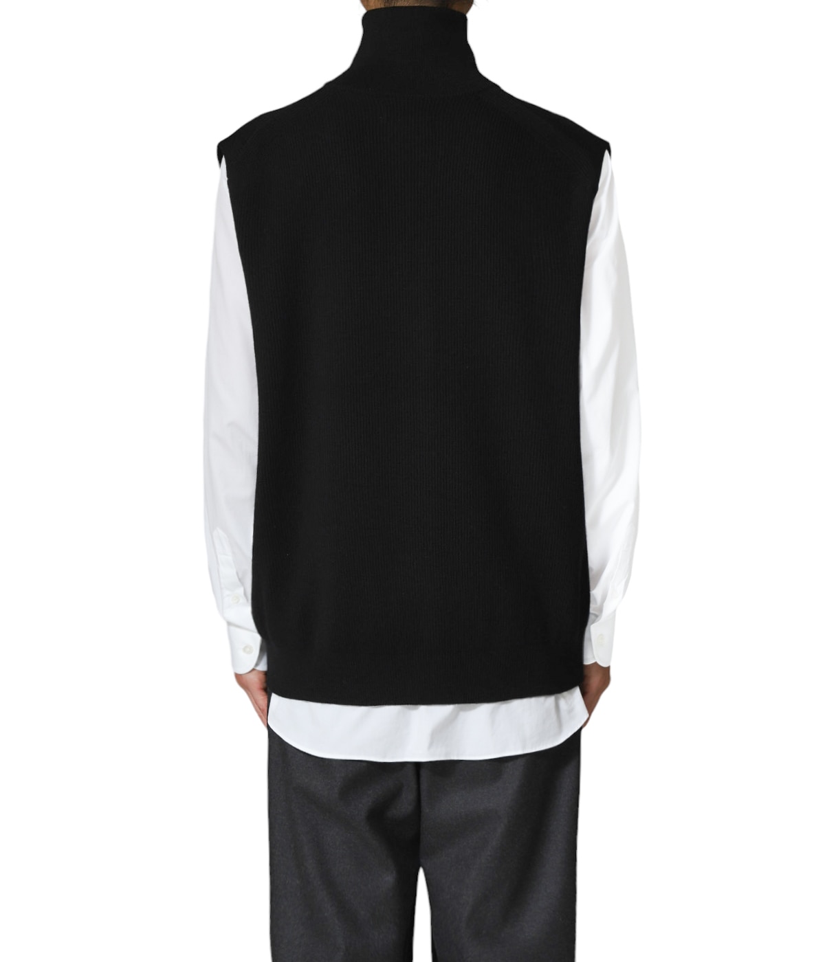 【極美品】Graphpaper ニットベスト Graphpaper - Hight Density Drivers Knit Vest -ニット-（Navy