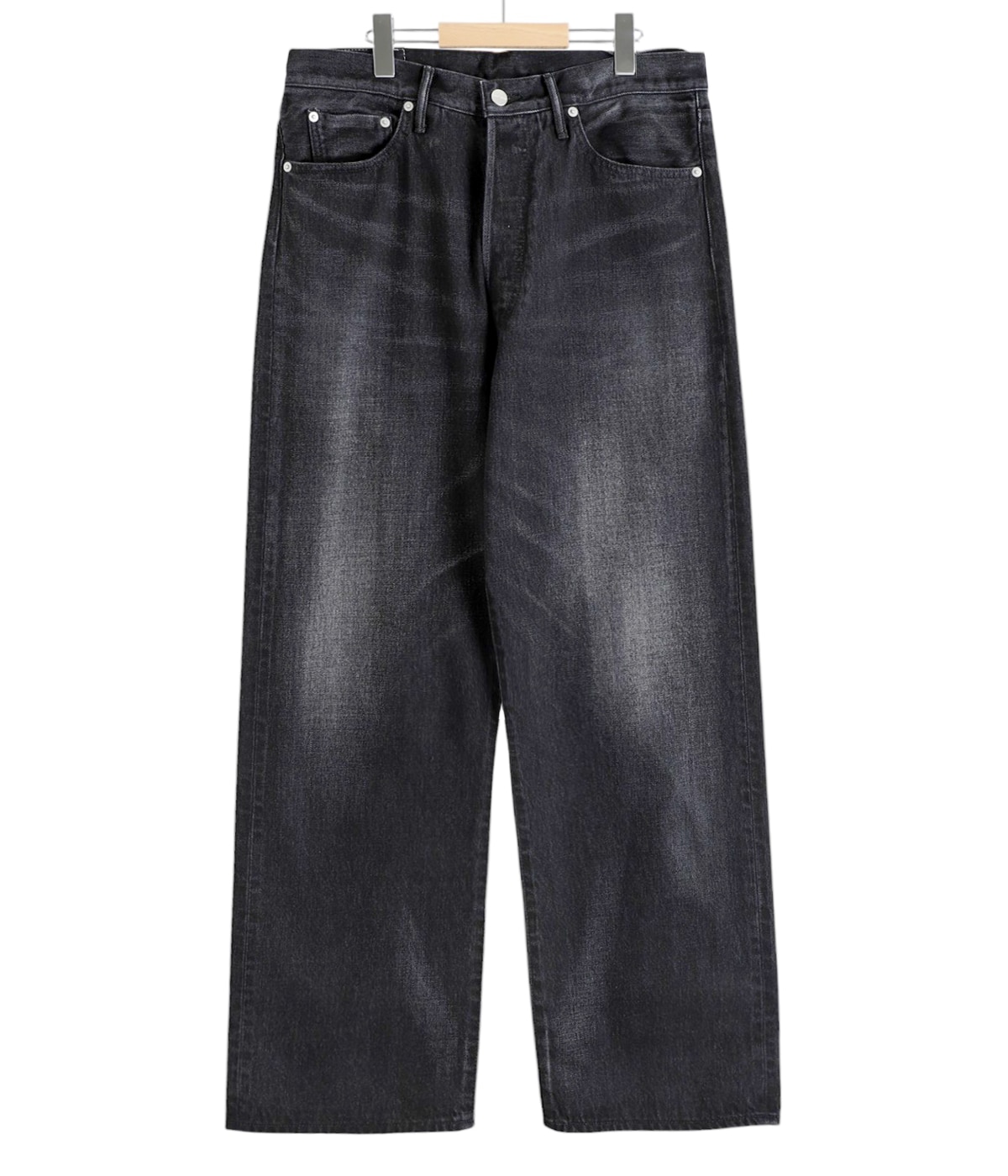 Selvage Denim Five Pocket Wide Straight Pants | Graphpaper