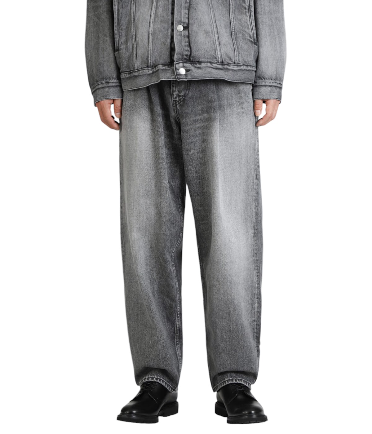 reversal ブラック ラガーパンツ D.HYGEN - Non-ply Yarn Lined Drop Crotch Cargo Wide Jogger