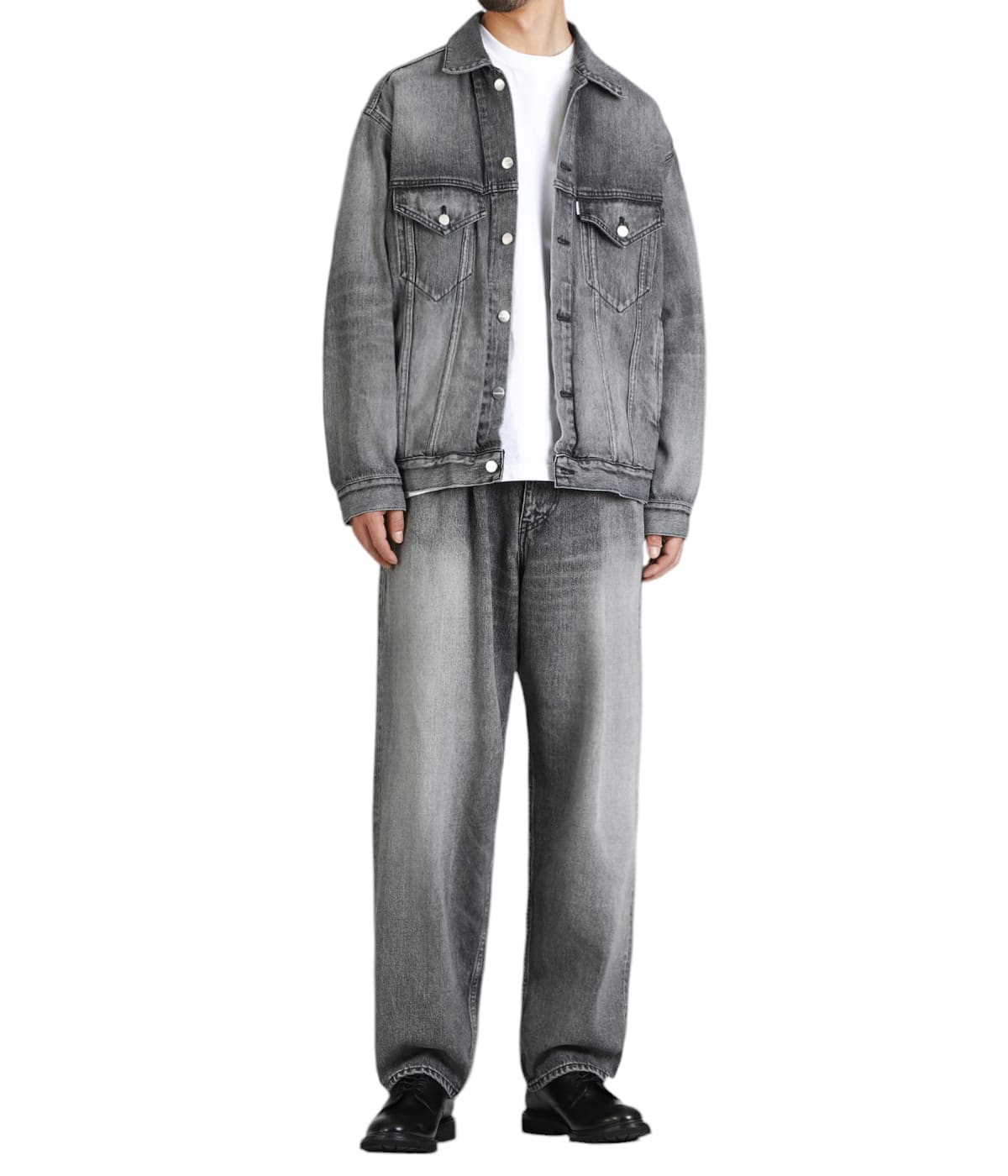 パンツ Graphpaper SelvageDenim Two Tuck Tapered Graphpaper - Selvage Denim Two Tuck Tapered Pants -LIGHT