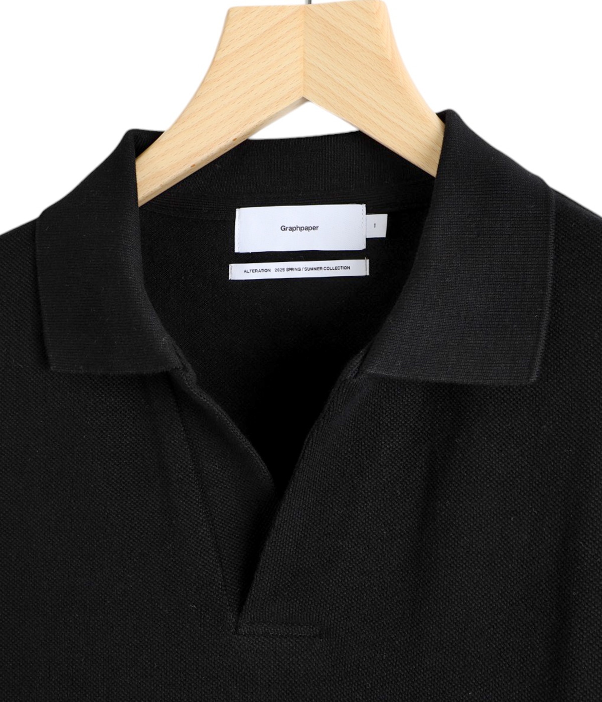 graphpaper スキッパー　ポロ Graphpaper (グラフペーパー) Cotton Pique Jersey S/S Skipper