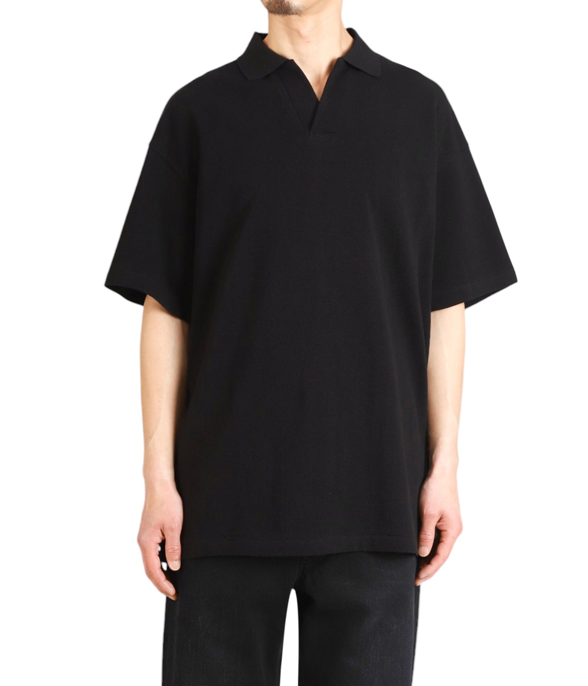 Cotton Pique Jersey S/S Skipper Polo | Graphpaper(グラフ