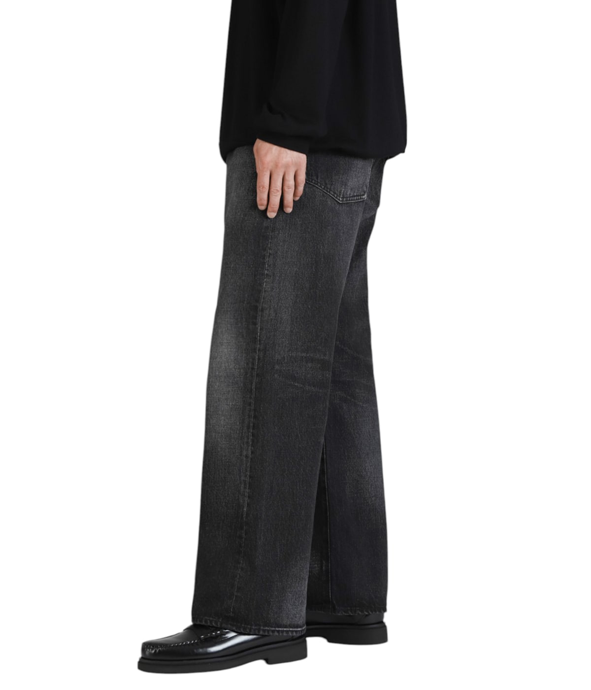 Graphpaperスラックスパンツ/M〜Lサイズ Selvage Denim Five Pocket Wide Straight Pants | Graphpaper