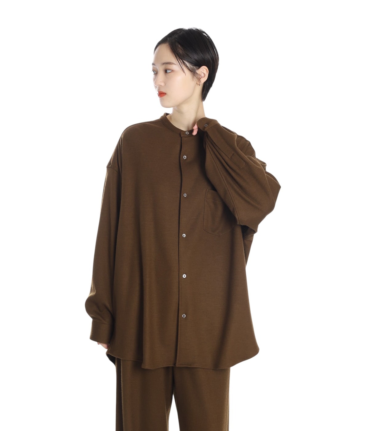 Graphpaper 2020aw オープンカラーバンドネック 0 Graphpaper 2020aw オープンカラーバンドネック 0 Graphpaper 2020aw