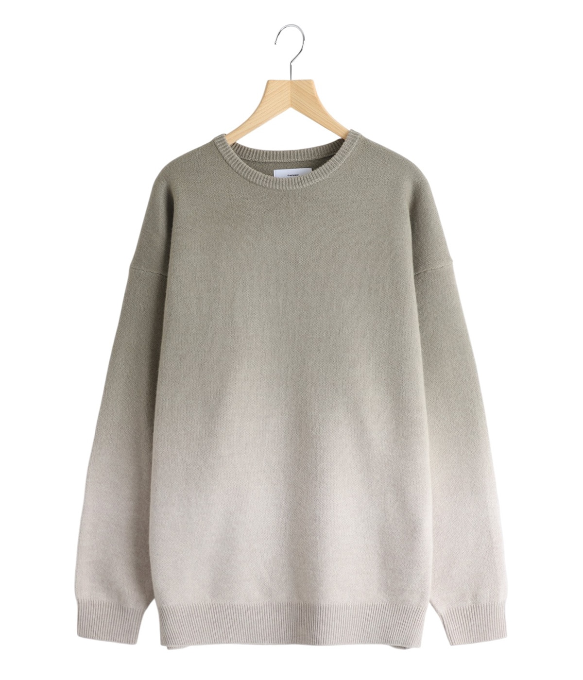 Gradient Dyed Wool Crew Neck Knit | Graphpaper(グラフ