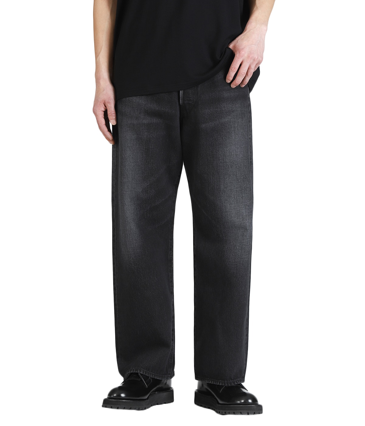 Selvage Denim Five Pocket Wide Straight Pants | Graphpaper(グラフ