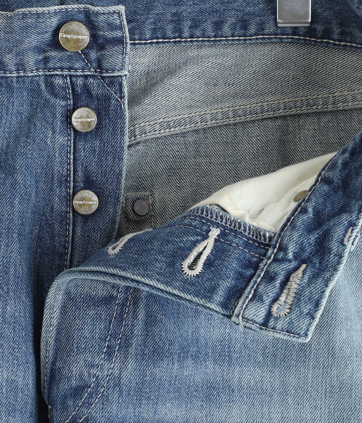 Selvage Denim Five Pocket Wide Straight Pants | Graphpaper(グラフ
