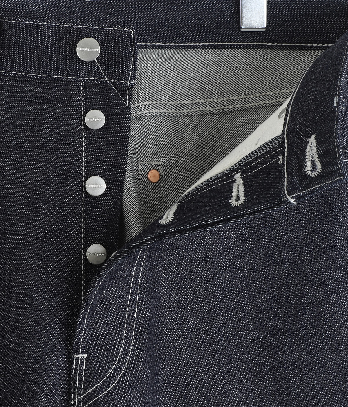 Selvage Denim Five Pocket Wide Straight Pants | Graphpaper(グラフ