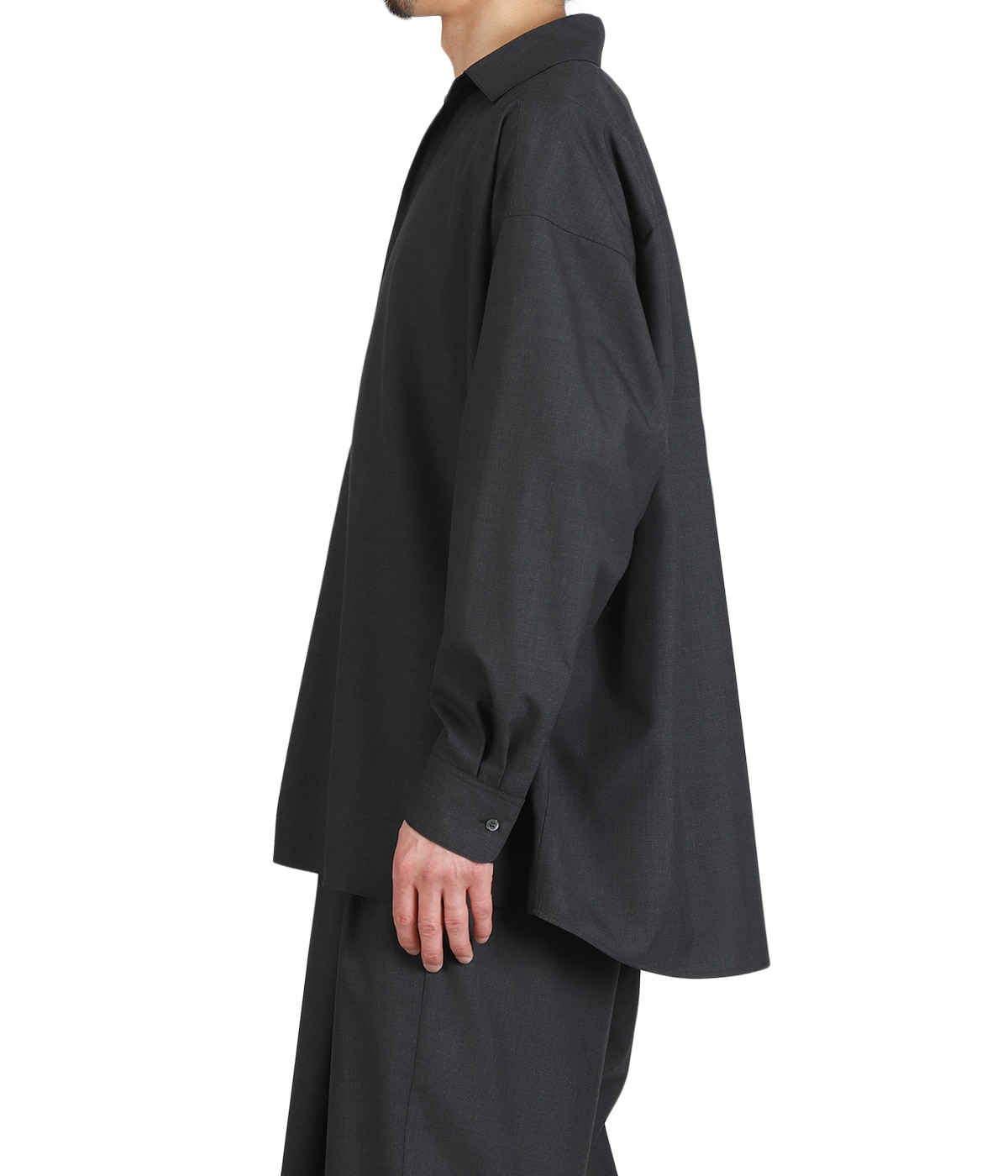 Fine Wool Heather L/S Skipper Shirt | Graphpaper(グラフペーパー