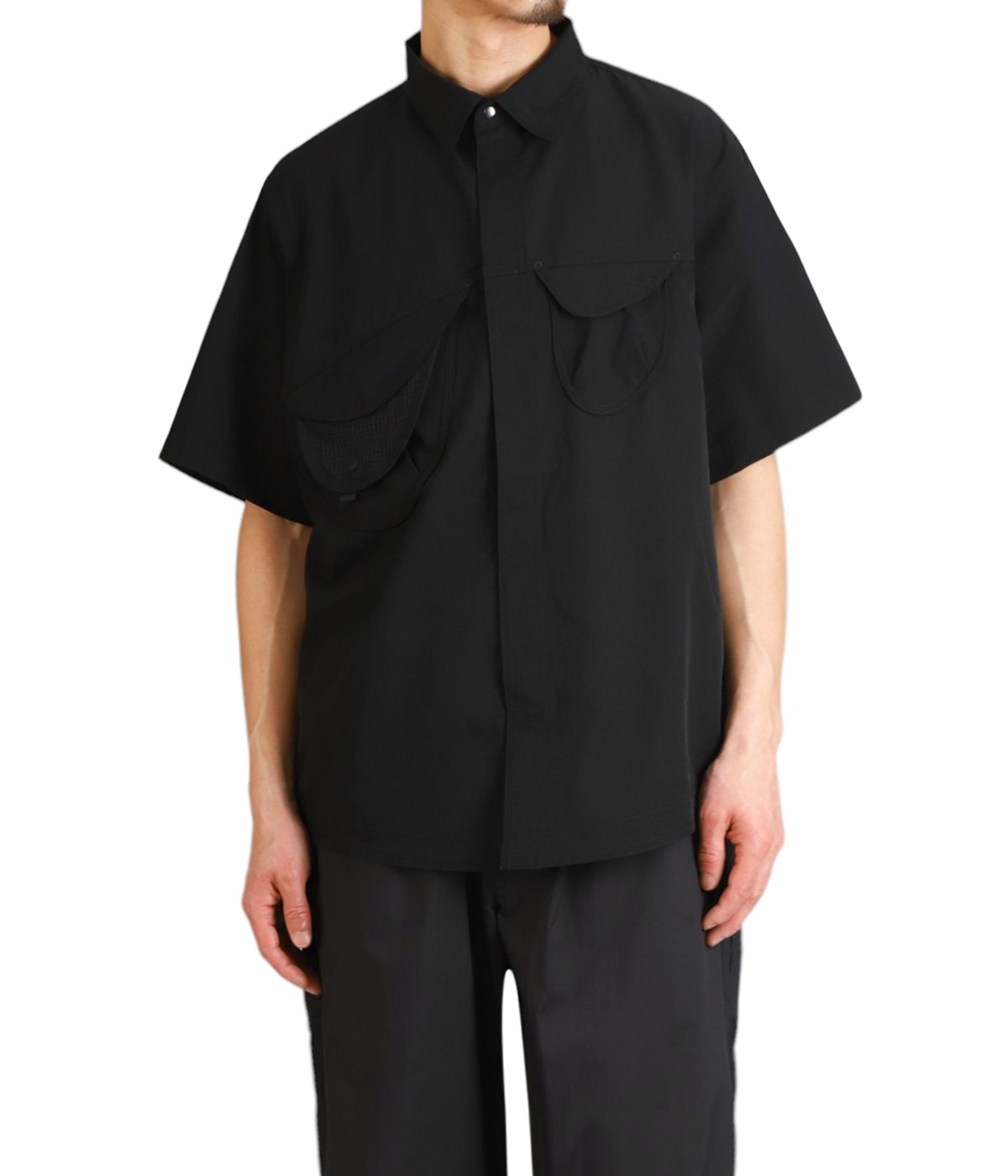 トップス Goldwin 0 \"S/S Asymmetric Camp Shirt\" S/S Asymmetric Camp Shirt / SILICA(LX) | Goldwin 0(ゴールド